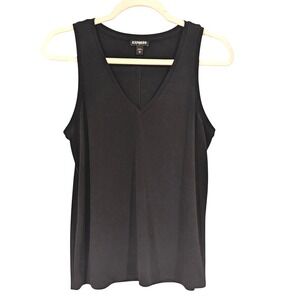 Express‎ Black V Neck Sleeveless Tank Top XS